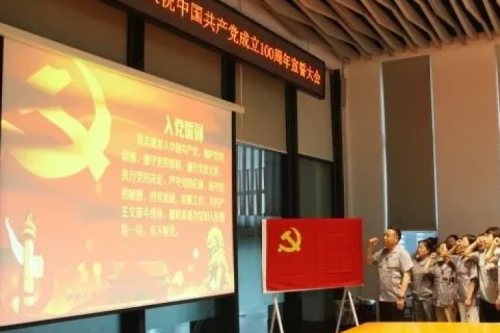 誓言铮铮 铭刻初心 | 918博天堂集团举行党员宣誓运动