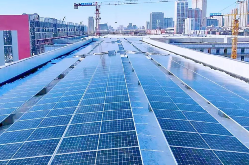918博天堂集团承建哈尔滨电机厂屋顶光伏项目一期工程乐成并网发电！